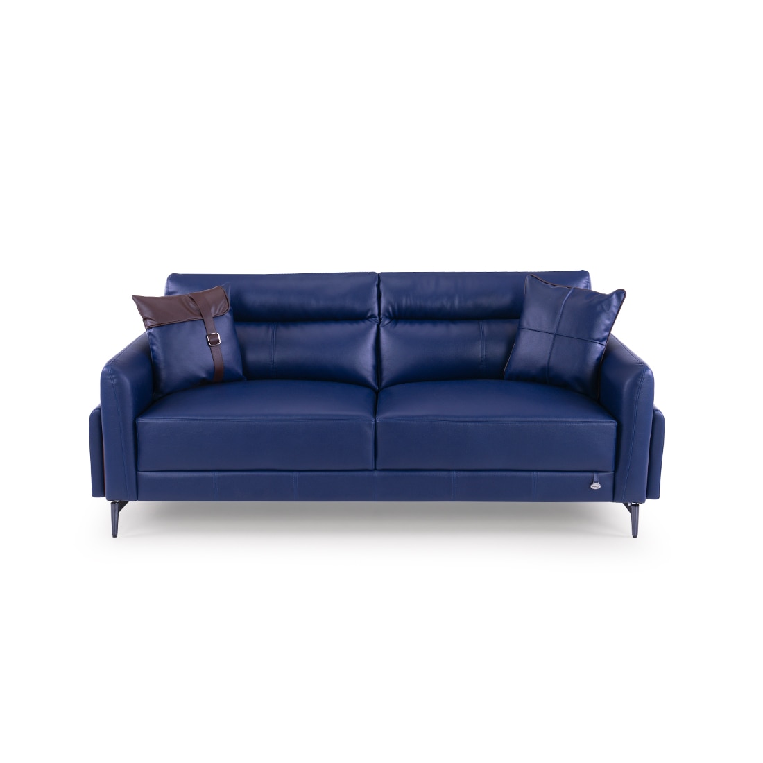 Meagan 3 Seater Leatherette Sole in Blue Colour - Durian
