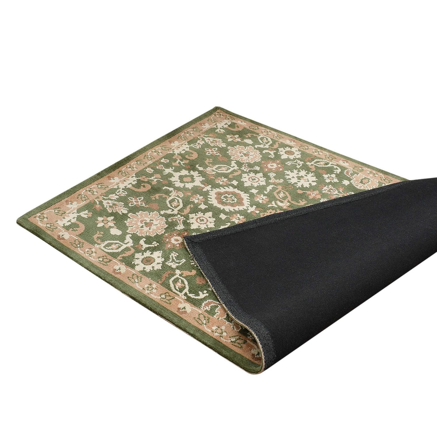 Multicolor Traditional Machine Made Polyester 6 X 9 Feet Carpet