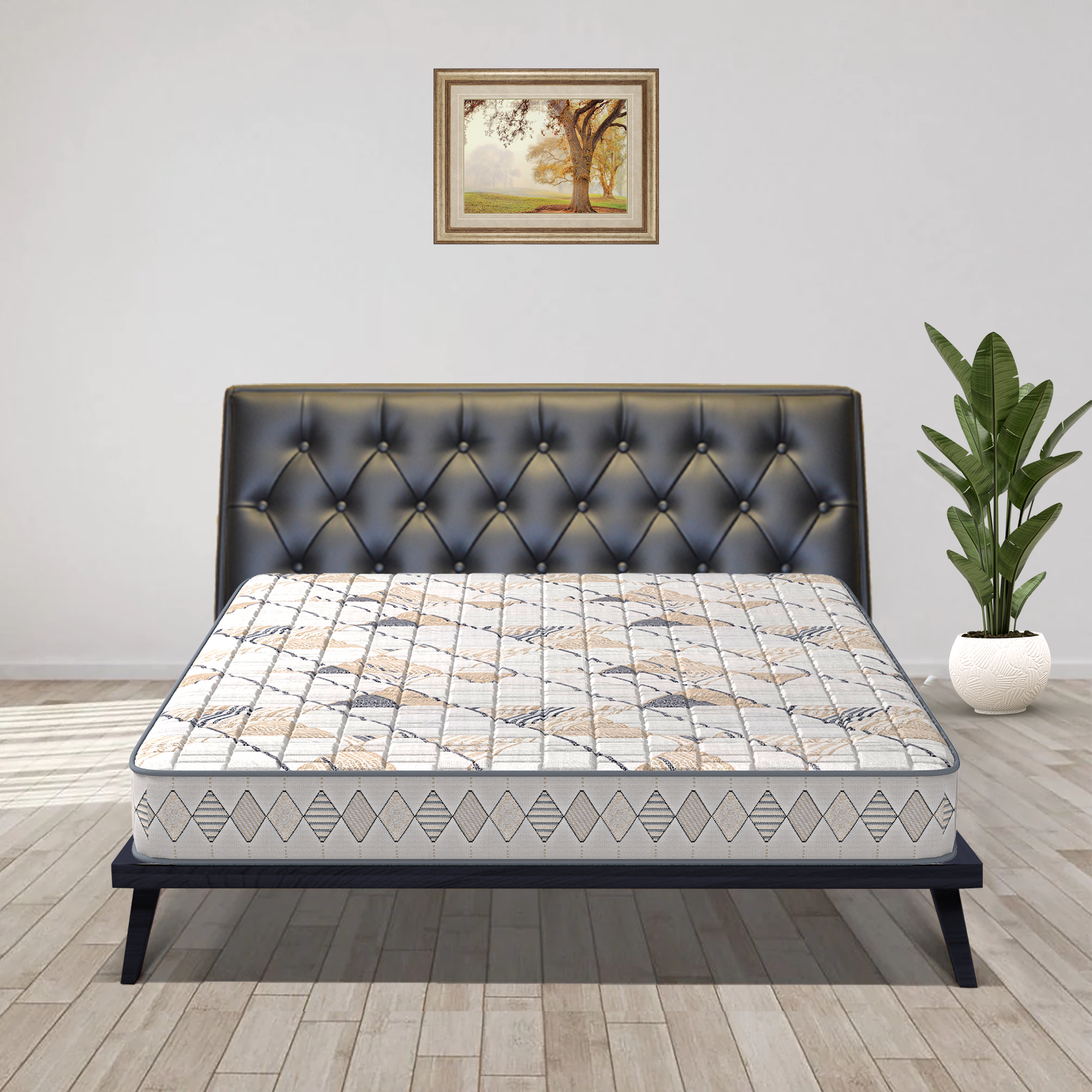 Beetle Plus with 36 YEARS OF TRUST 4 Inch King Size Bonded Foam Mattress(78X70 Inches), Double-Sided PU Foam Quilt  Durable & Lightweight