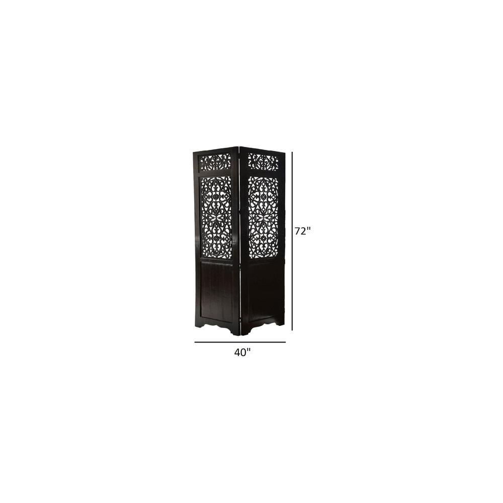 Livvy Solid Wood 4 Panel Room Divider