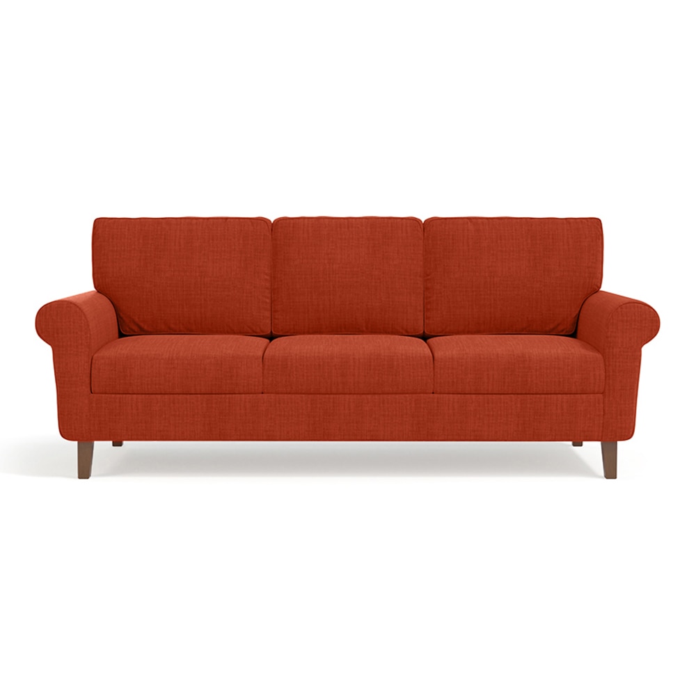 Oxford 3 Seater Fabric Sofa in Lava Colour