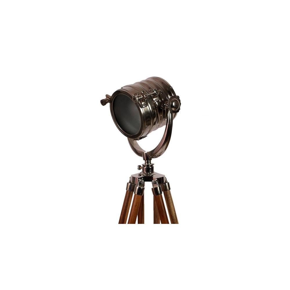 Isaac Nickle Metal Shade Floor Lamp