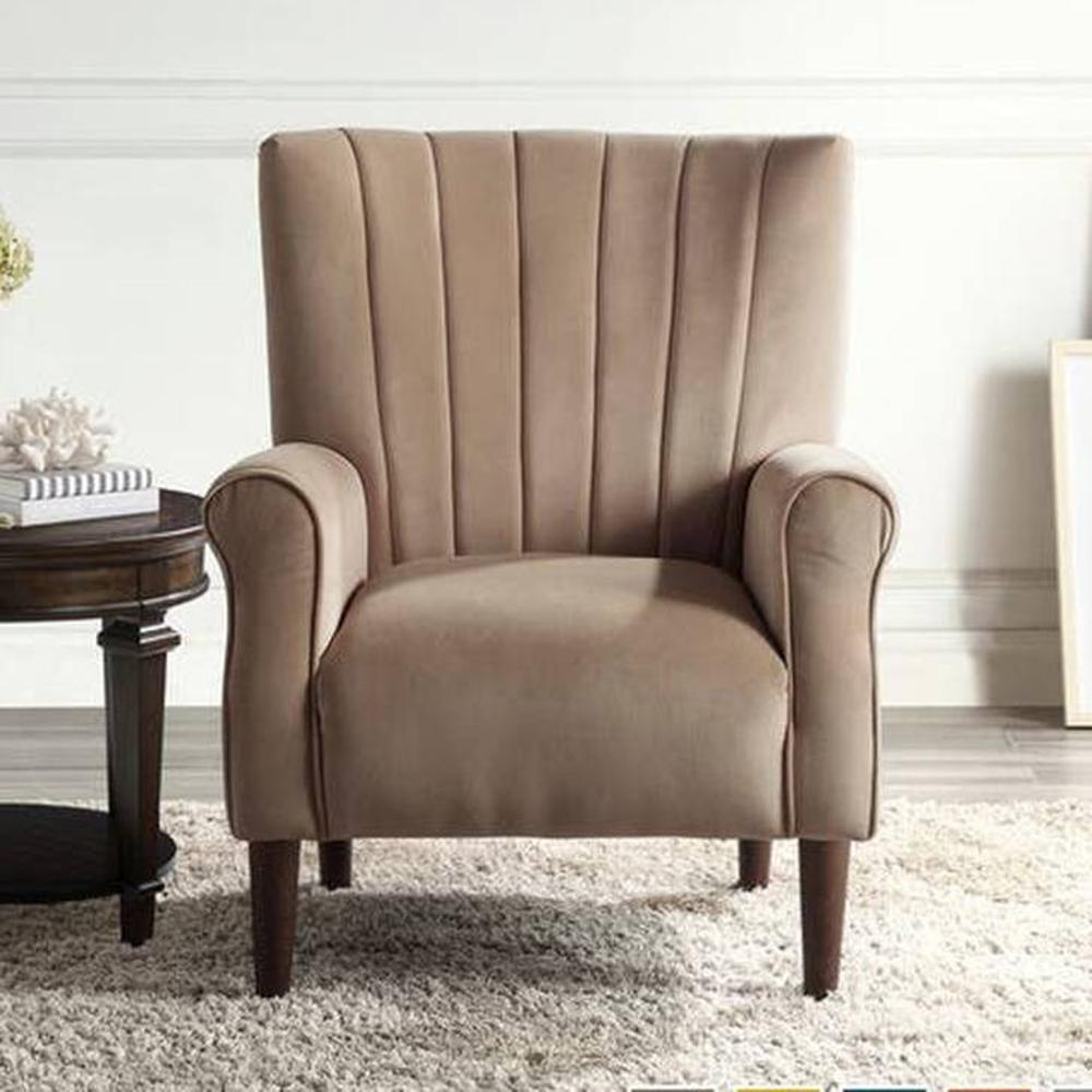 Maxo Accent Chair in Brown Colour