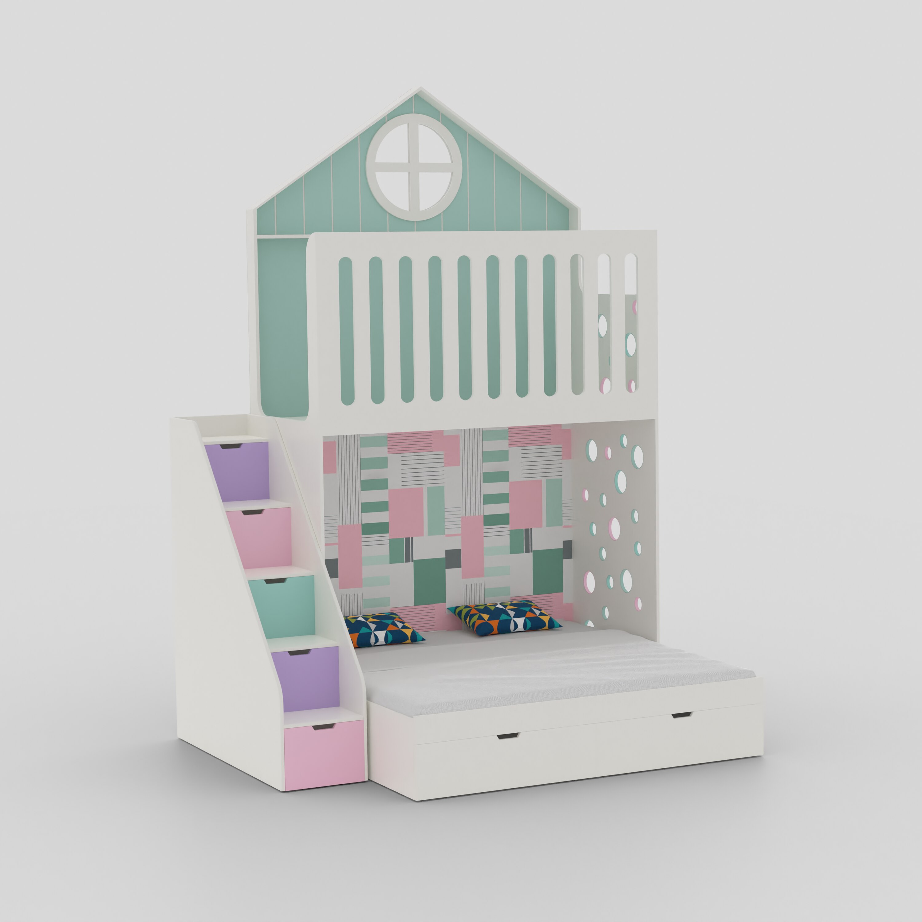 Wondersteps Bunk Bed In White Colour