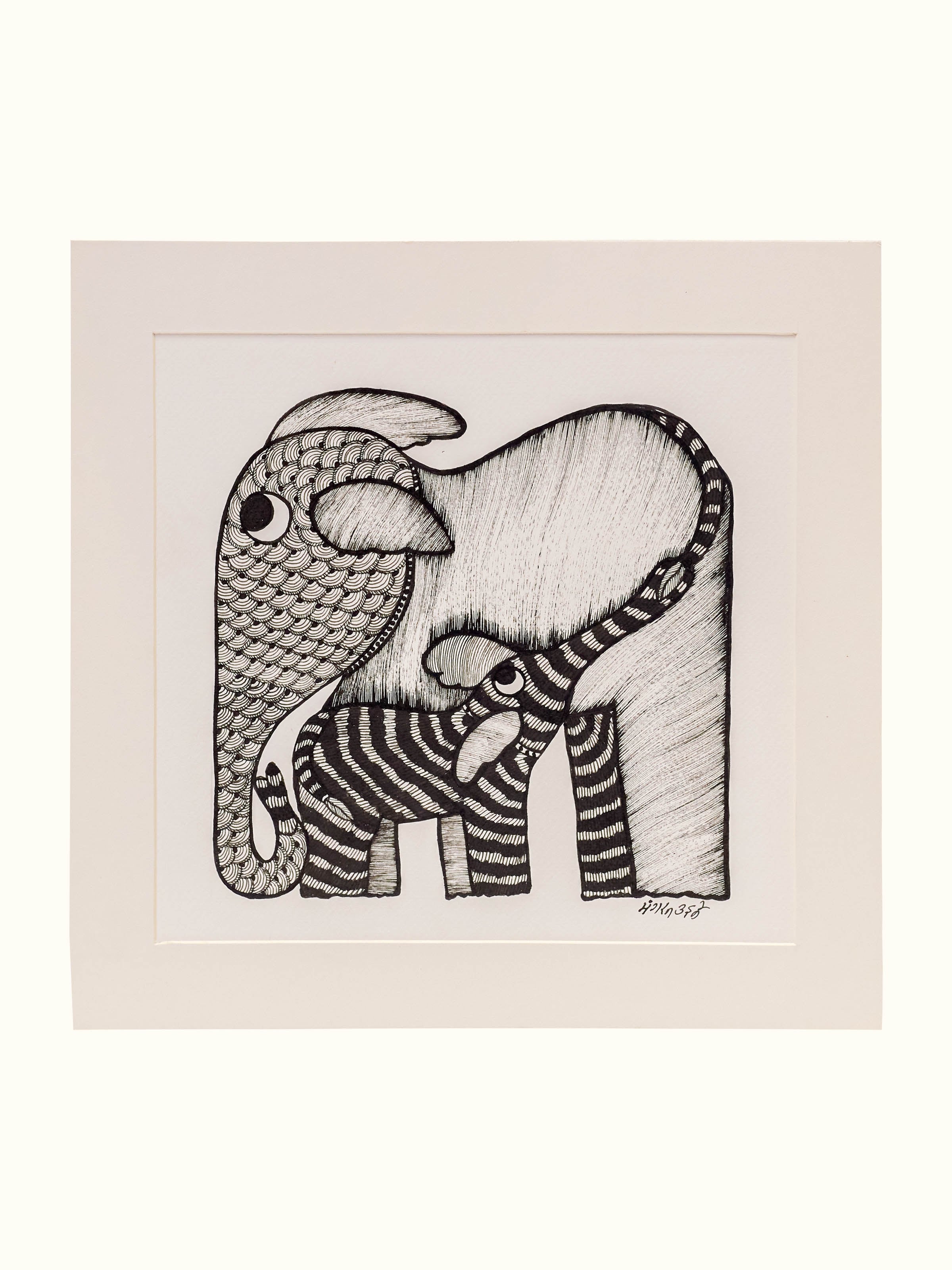 Eternal Embrace Gond Art