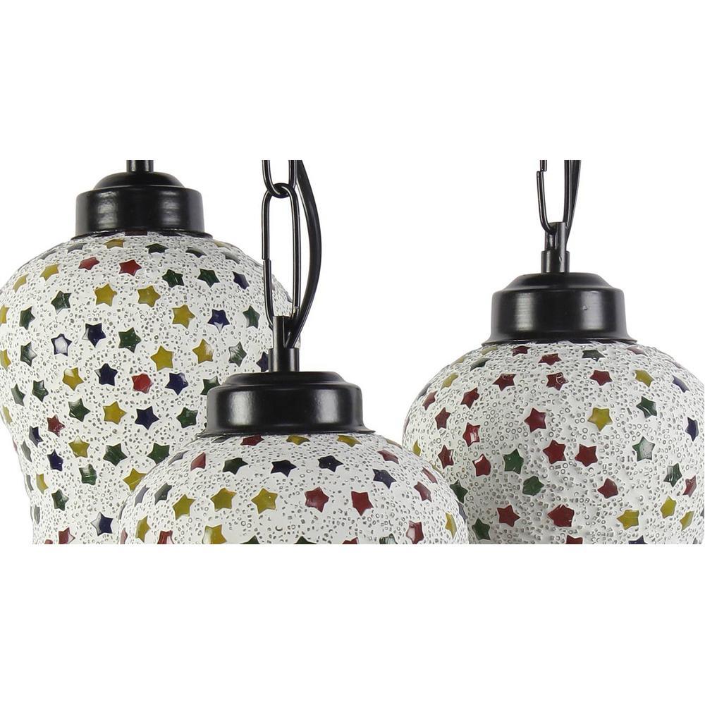 Denver Multicolour Glass Cluster Hanging Light