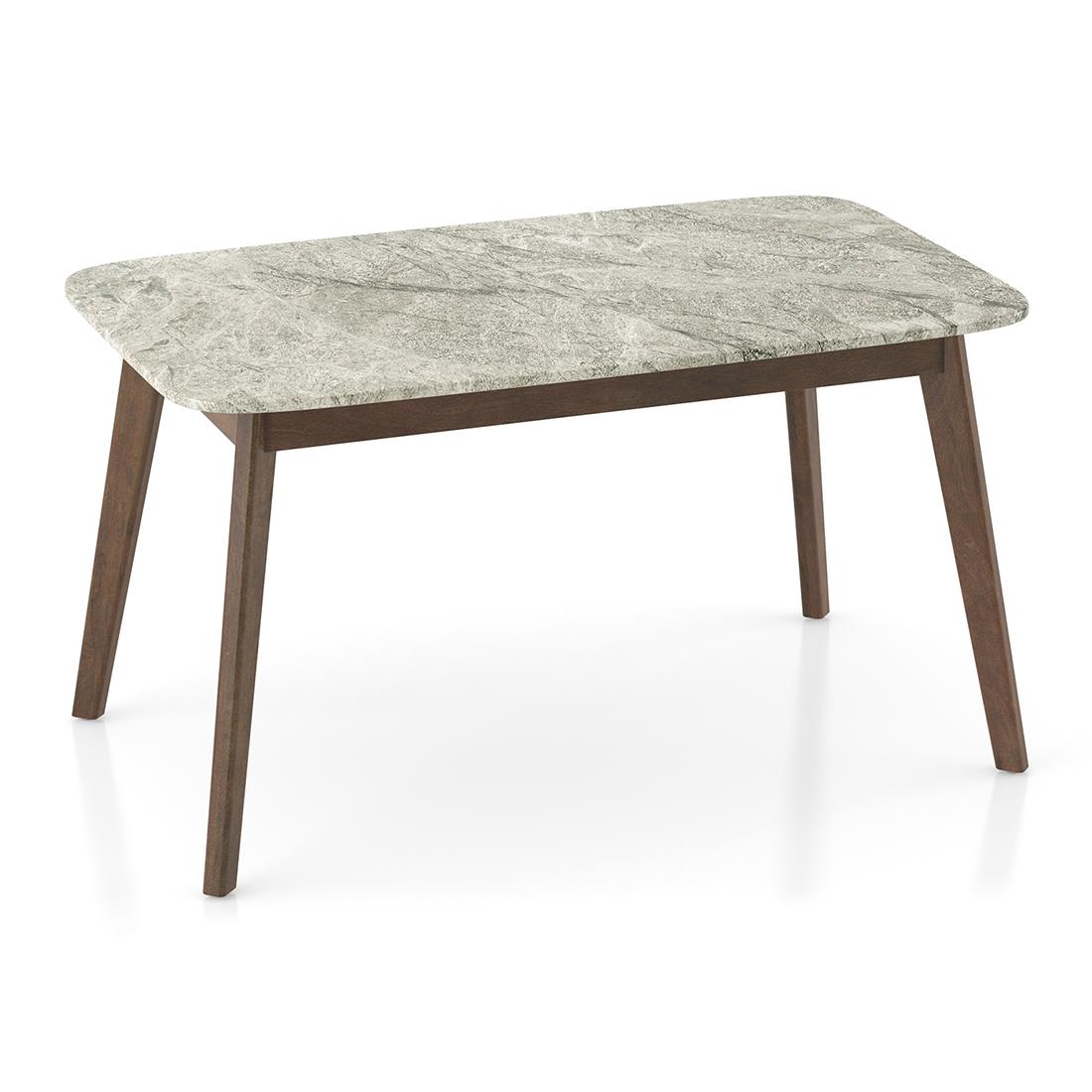 Lunar Grey Mirage Stone 6 Seater Dining Table With Rickman Lounge Chairs