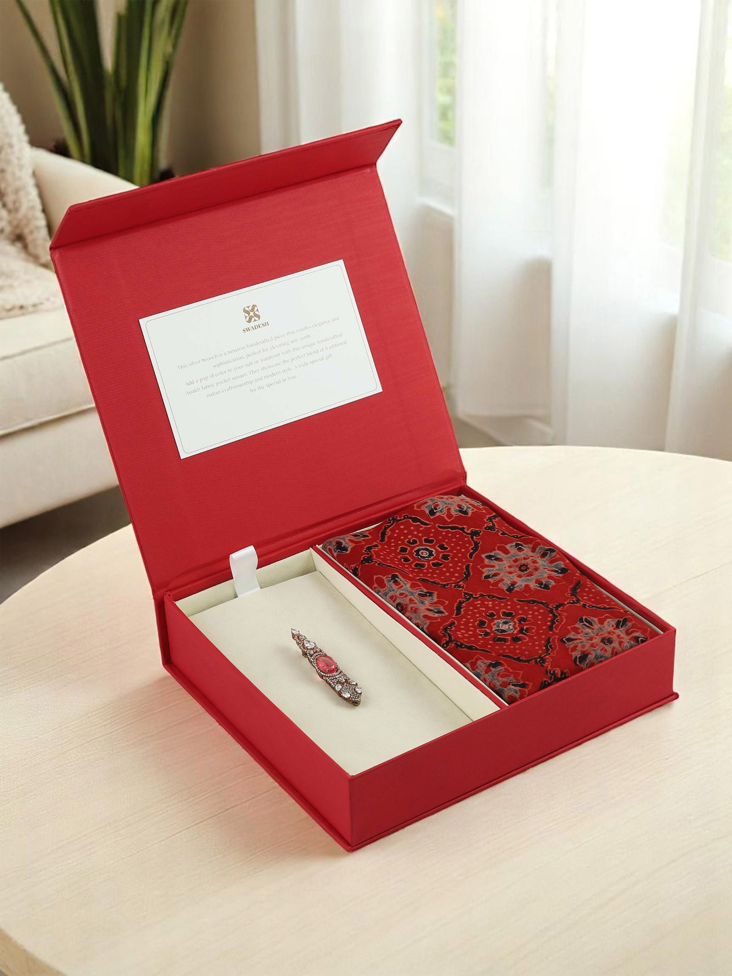 Lifestyle view of Silver Smithing silver mens gift box