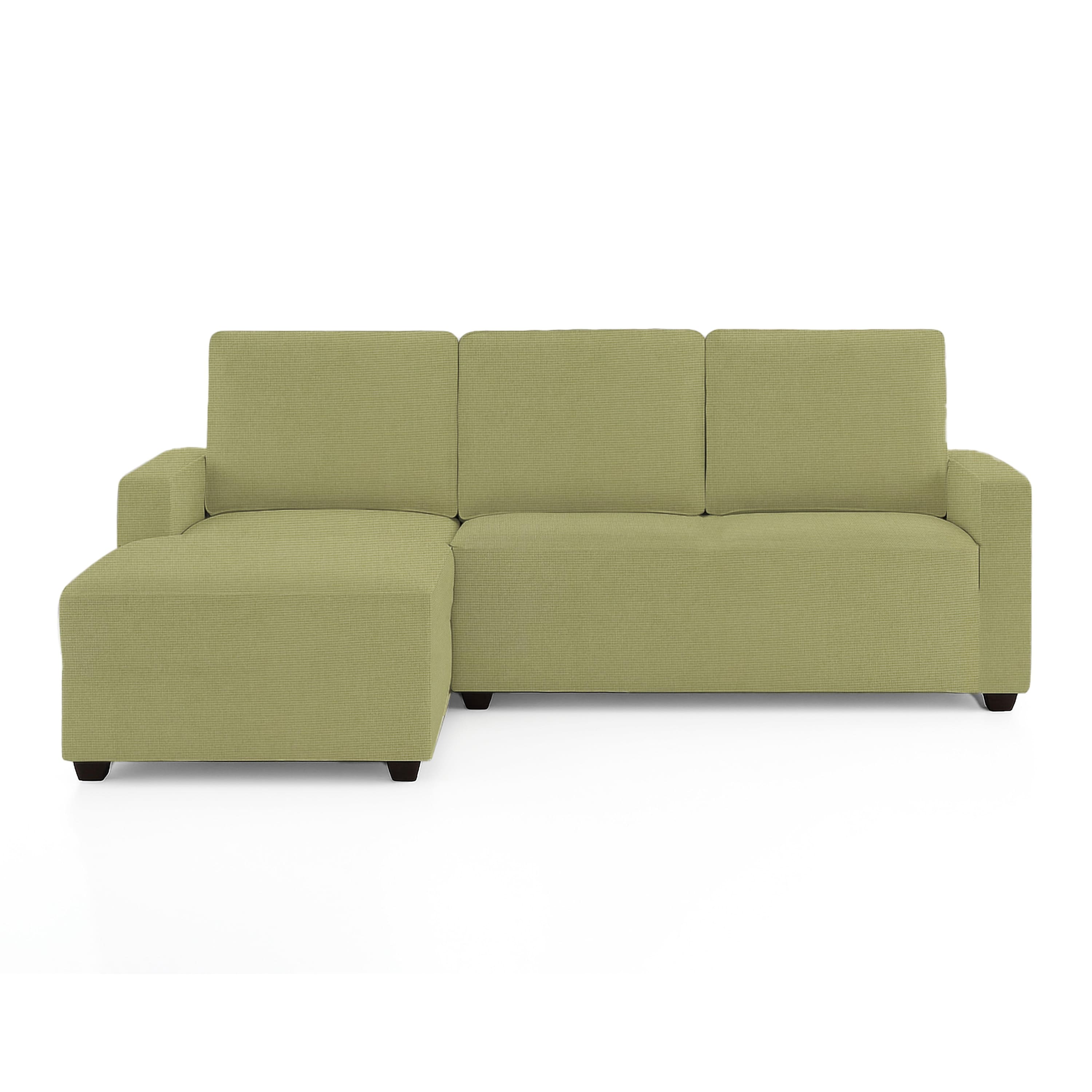 Left Aligned 2 Seater Left Aligned Chaise Lime Green Sofa Cover