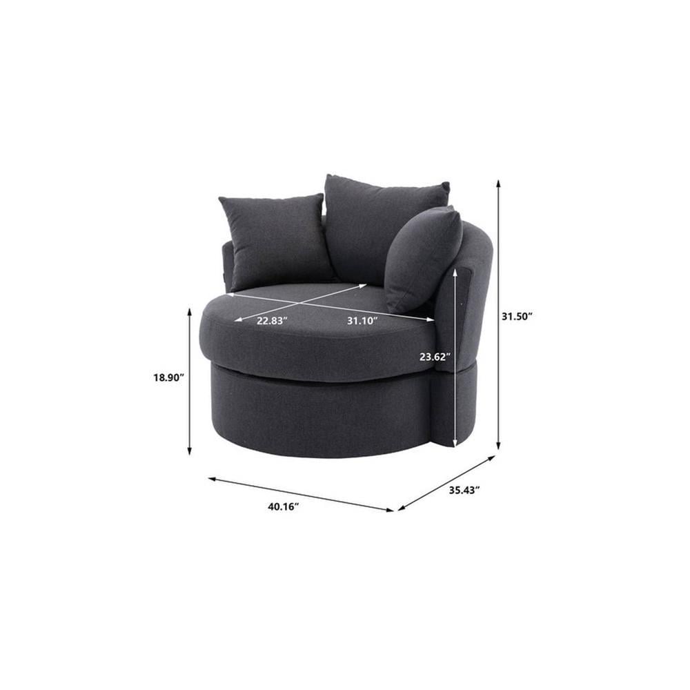 Cloro Velvet Accent Chair in Dark Grey Colour