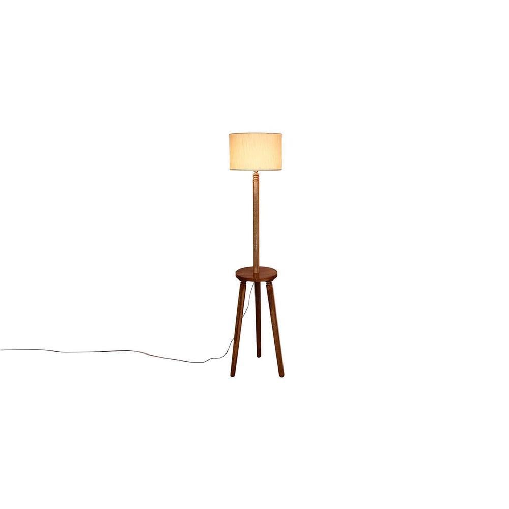 Gwyneth White Cotton Shade Floor Lamp