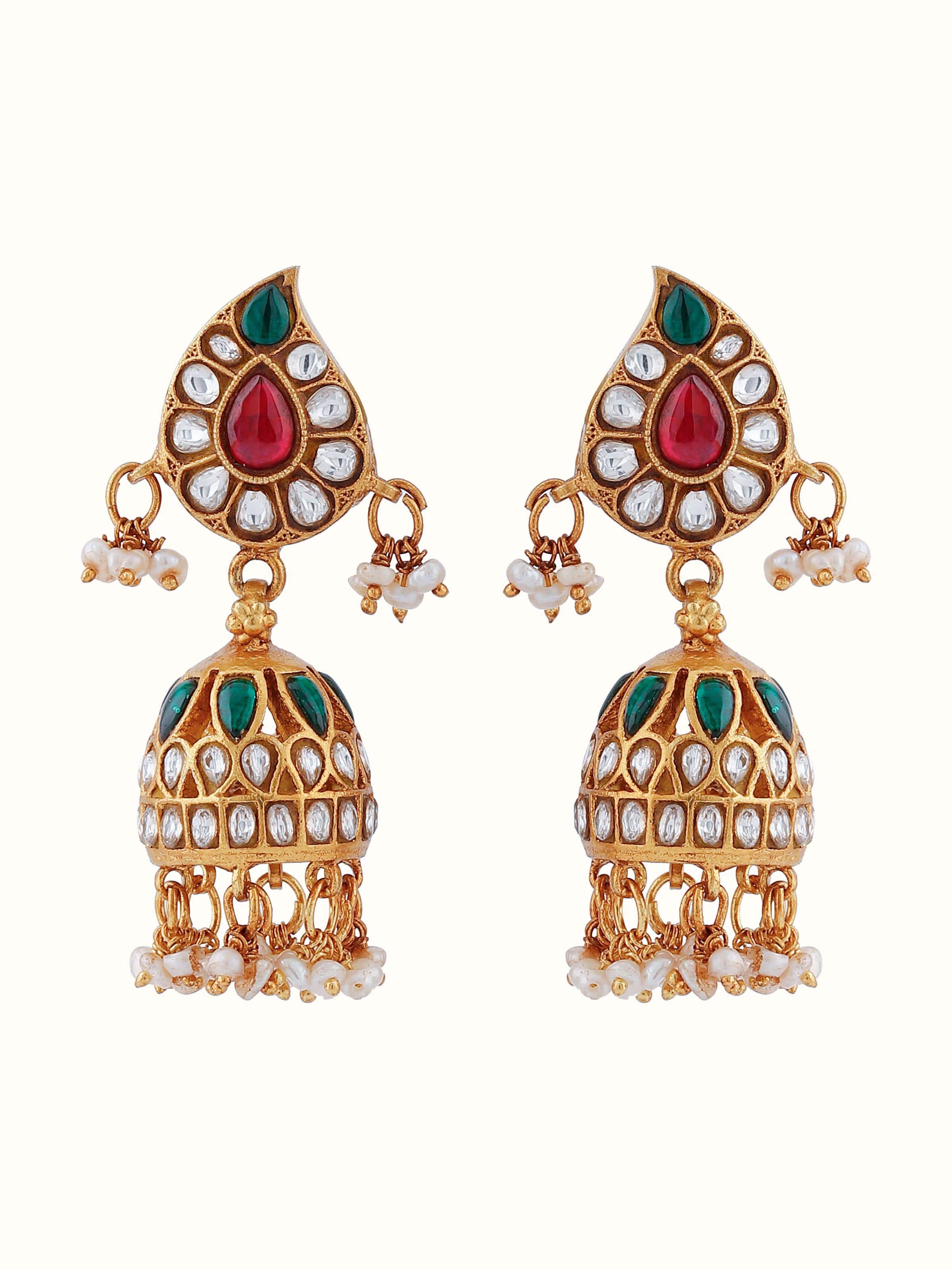 Guttapusalu Silver Jhumkas