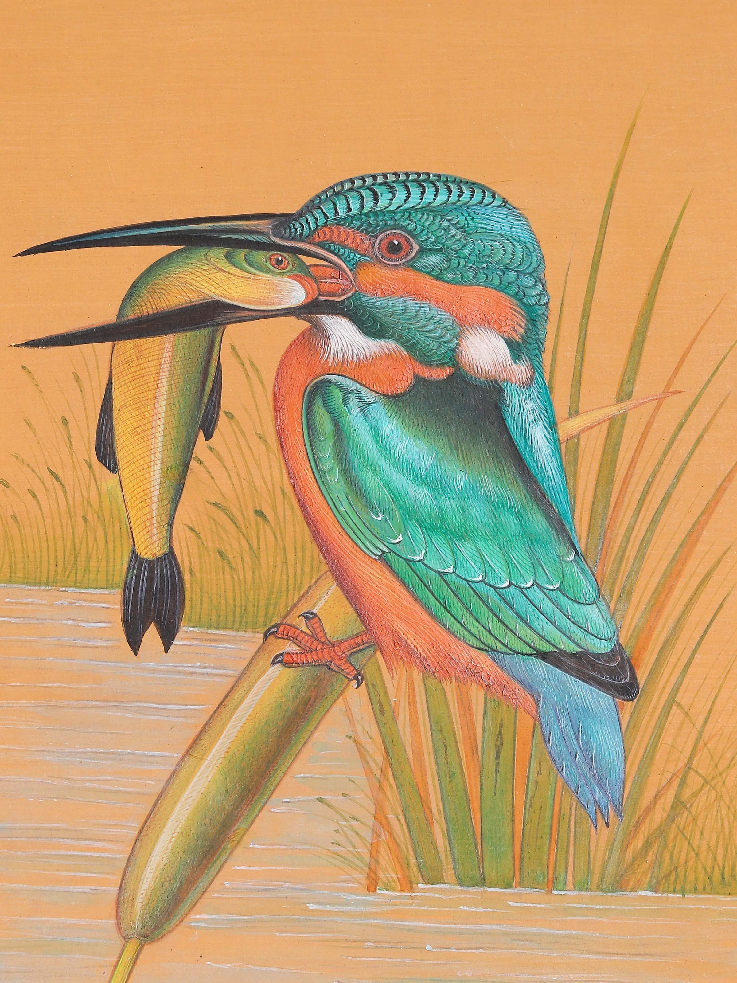 The Catch Miniature Painting
