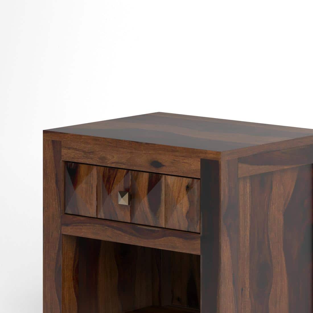 Diamond Solid Wood Bed Side In Provincial Teak Finsh