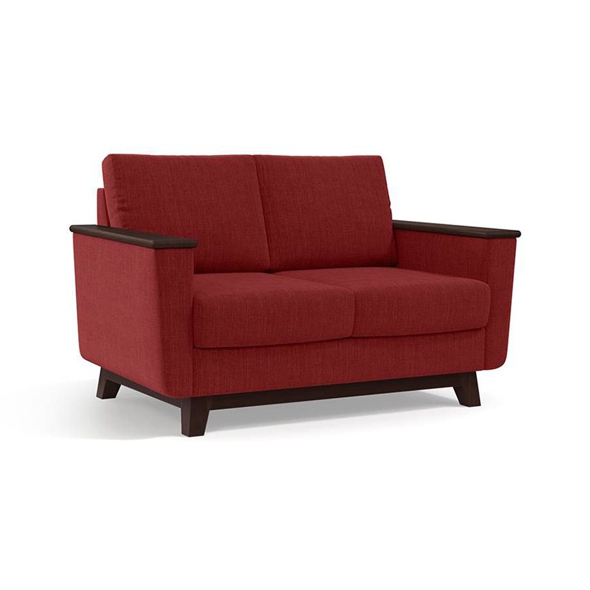 Corby Premium 2 Seater Fabric Sofa in Salsa Red Colour - Urban Ladder