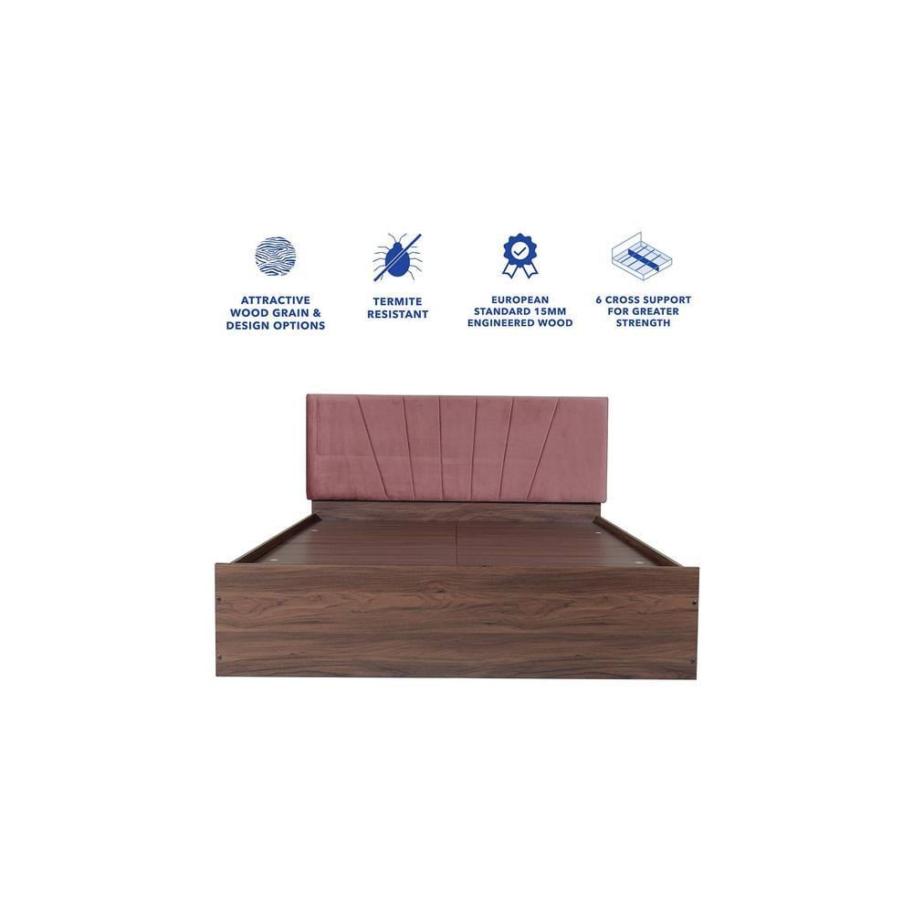 Viveka Bed With Premium Leatherette Fabric And Box Storage Queen Bed