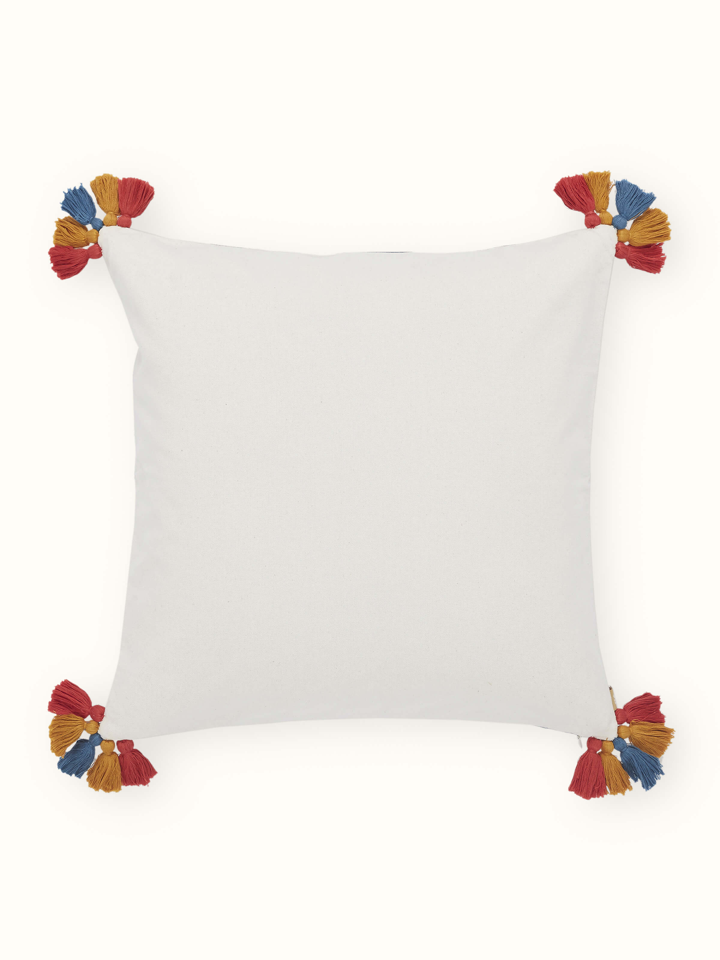 Varna Pink All-over Cotton Pakko Hand Embroidered Cushion Cover