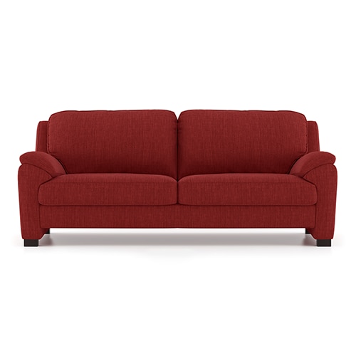 Farina Premium 3 Seater Fabric Sofa in Salsa Red Colour