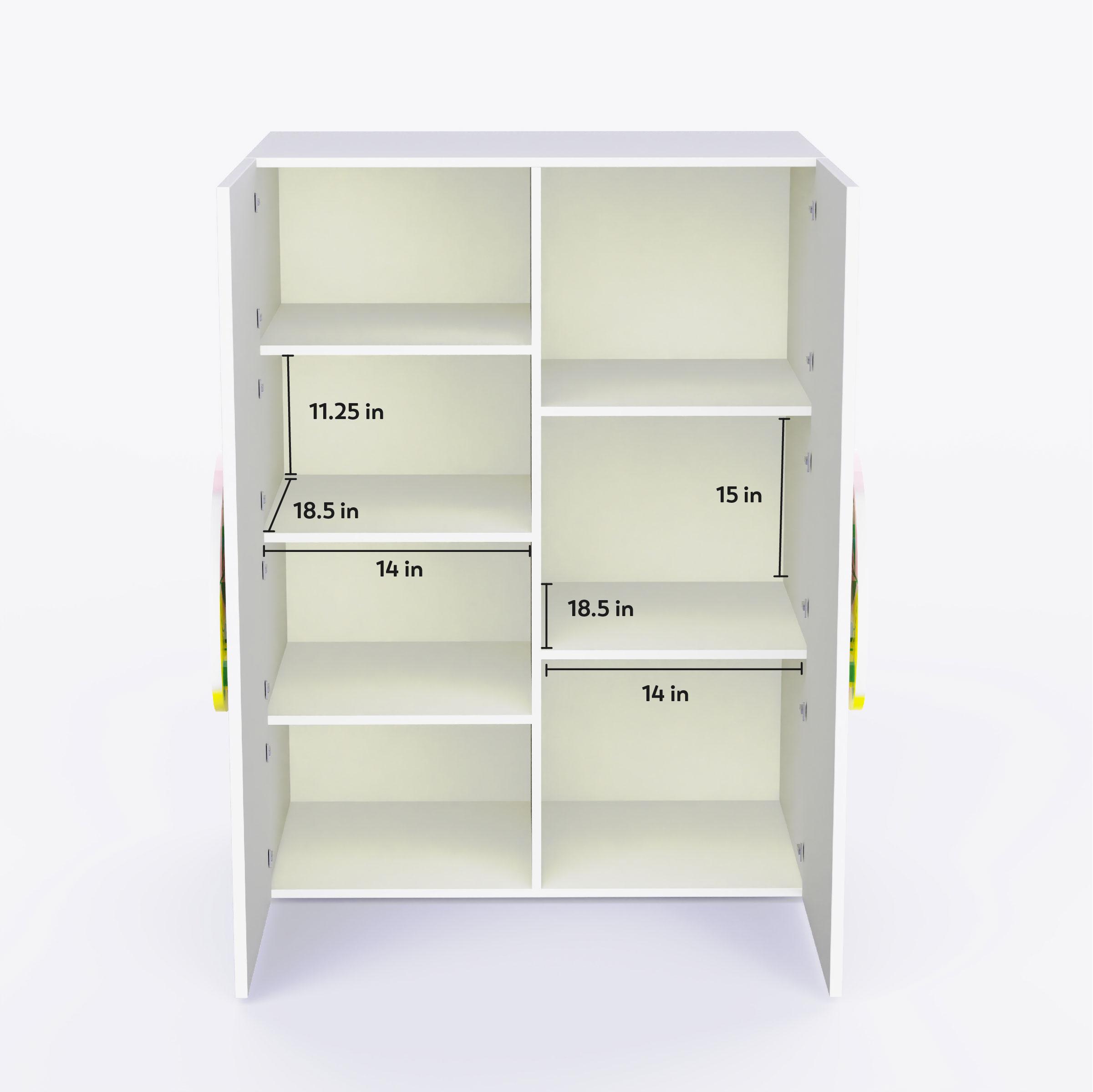 Fly Away Cabinet Storage In White Colour