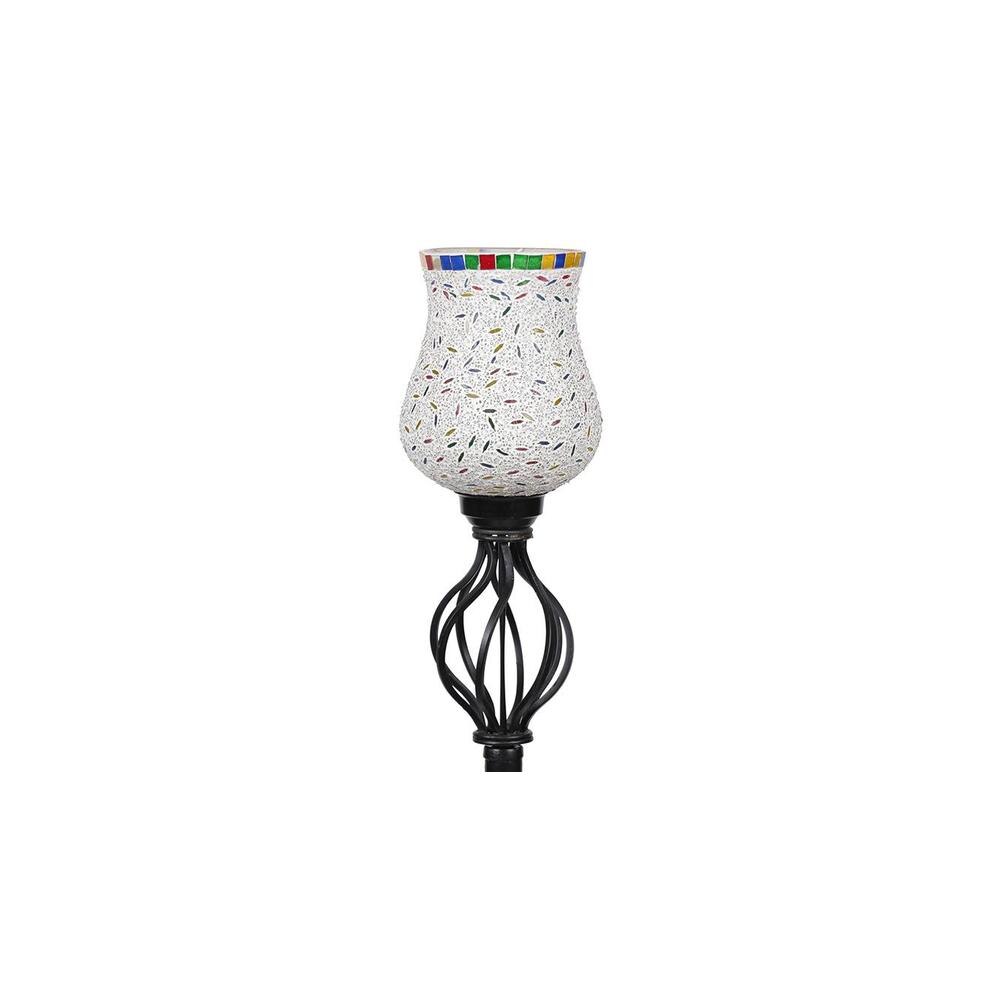 Daisy Black Glass Shade Floor Lamp