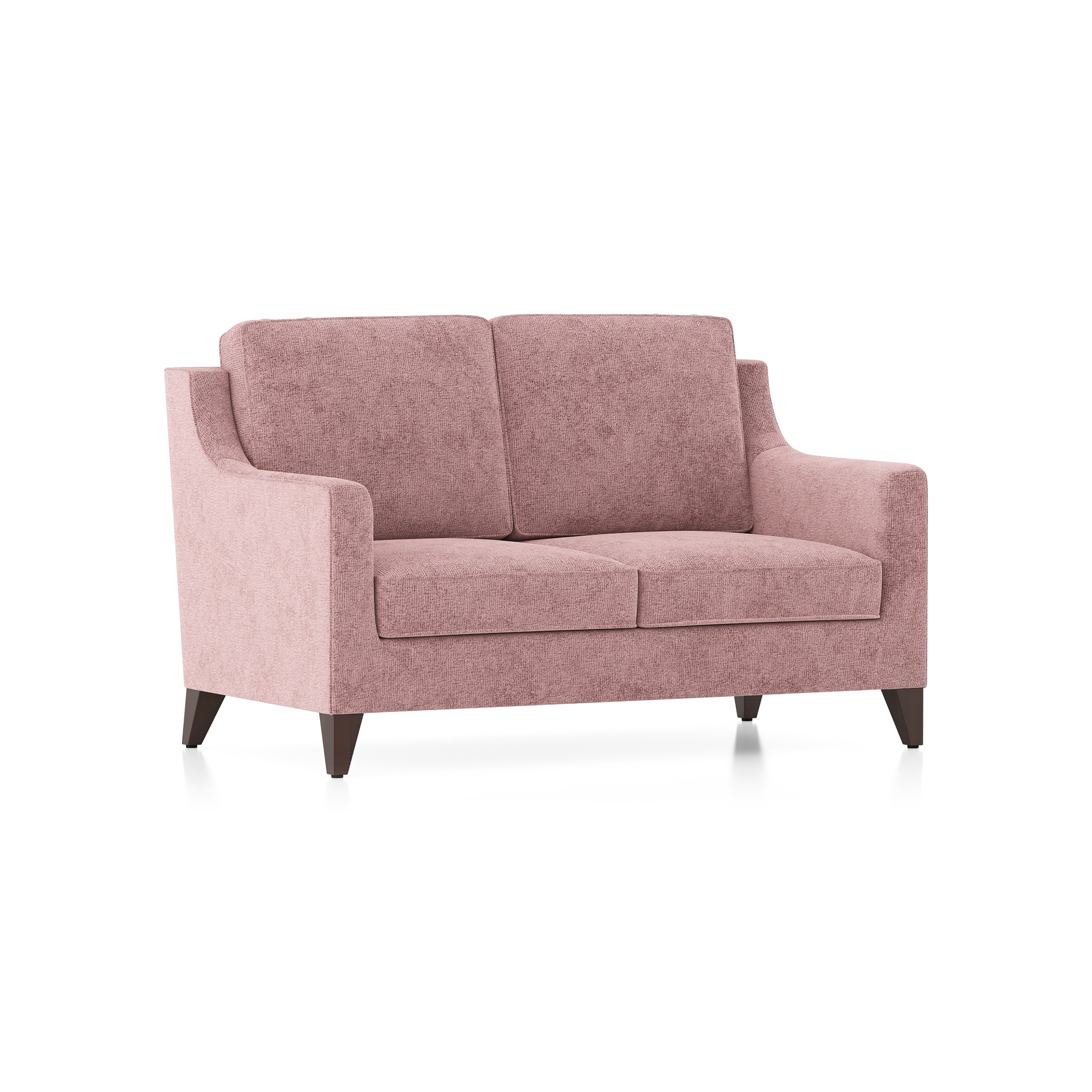 Abbey Sofa (Colour : Desert Rose, Cushion : Hard, Seating Capacity : 2 Seater)