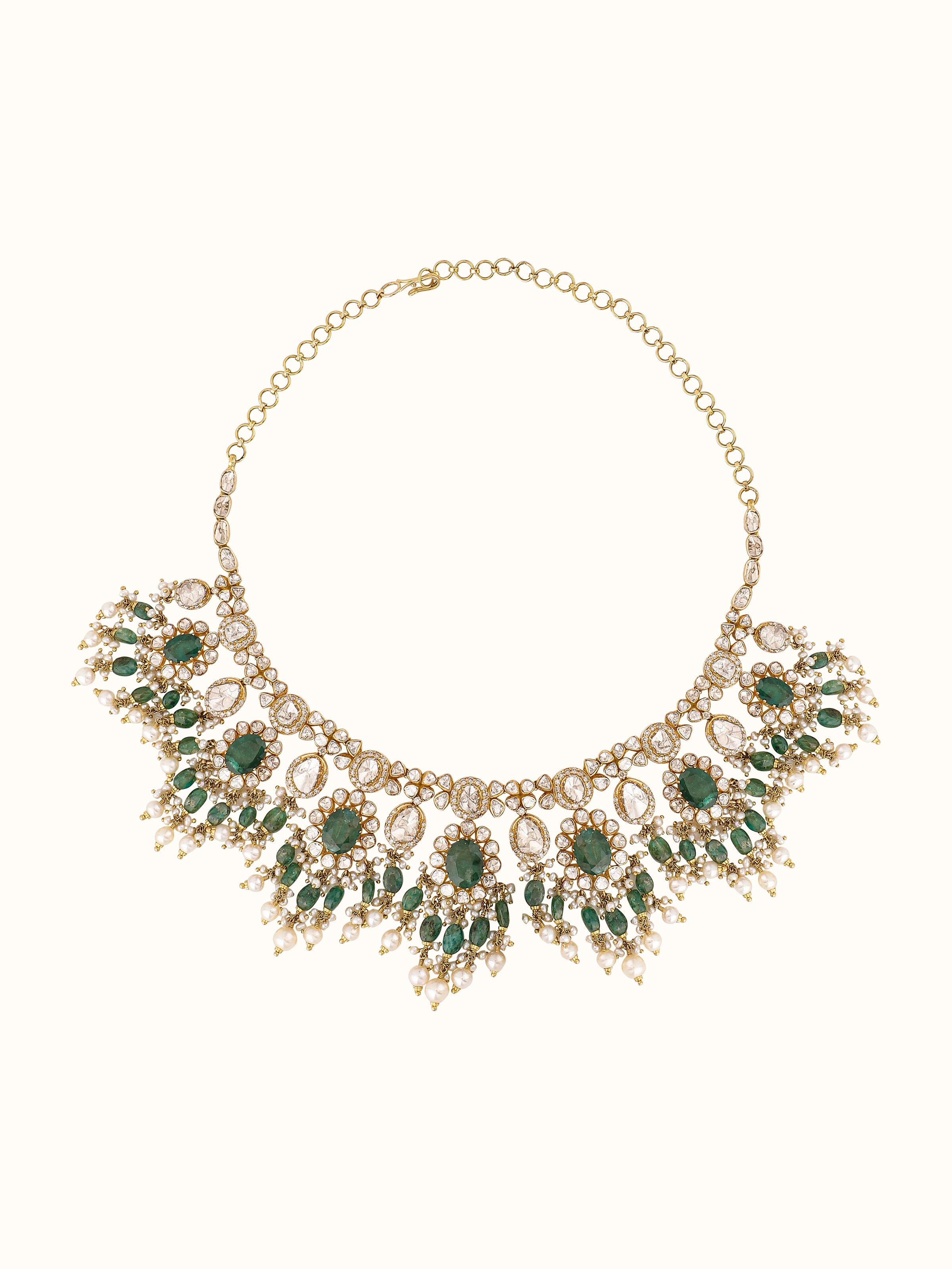 Dank Polki 18 Carat Gold Choker