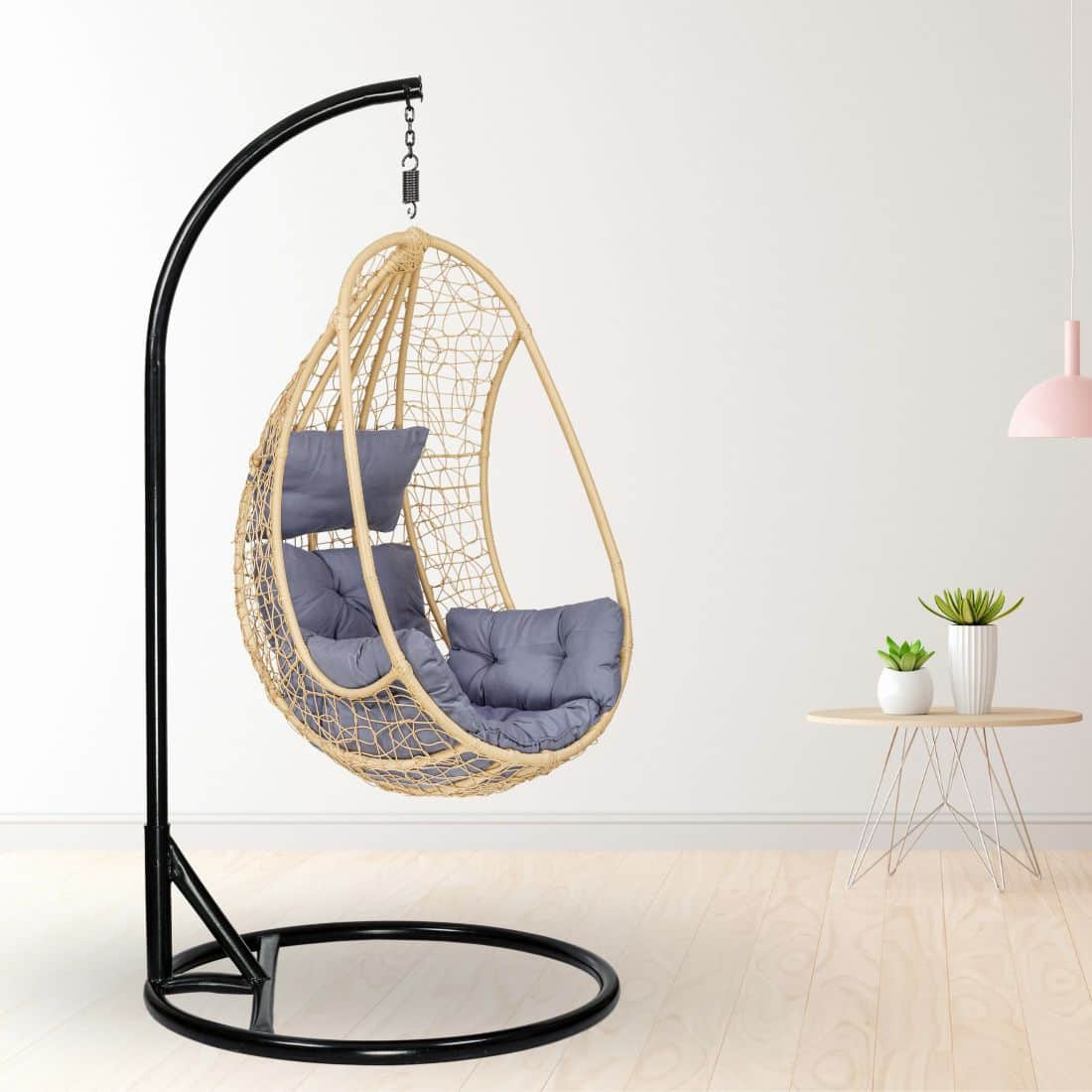 Premium Nike Single Seater Spyder Swing Chair Grey