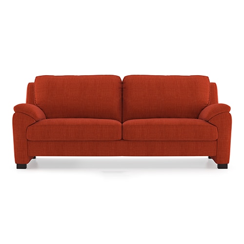 Farina Premium 3 Seater Fabric Sofa in Lava Colour
