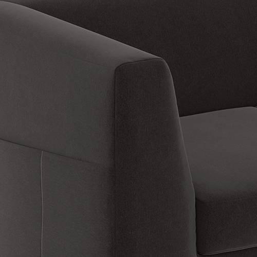 Rubik Premium 3 Seater Fabric Sofa in Pebble Grey Colour