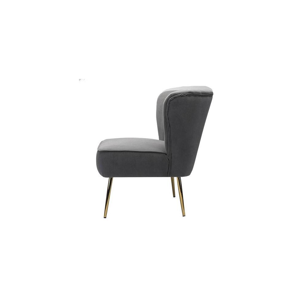 Crimson Accent Chair in Dark Grey Colour