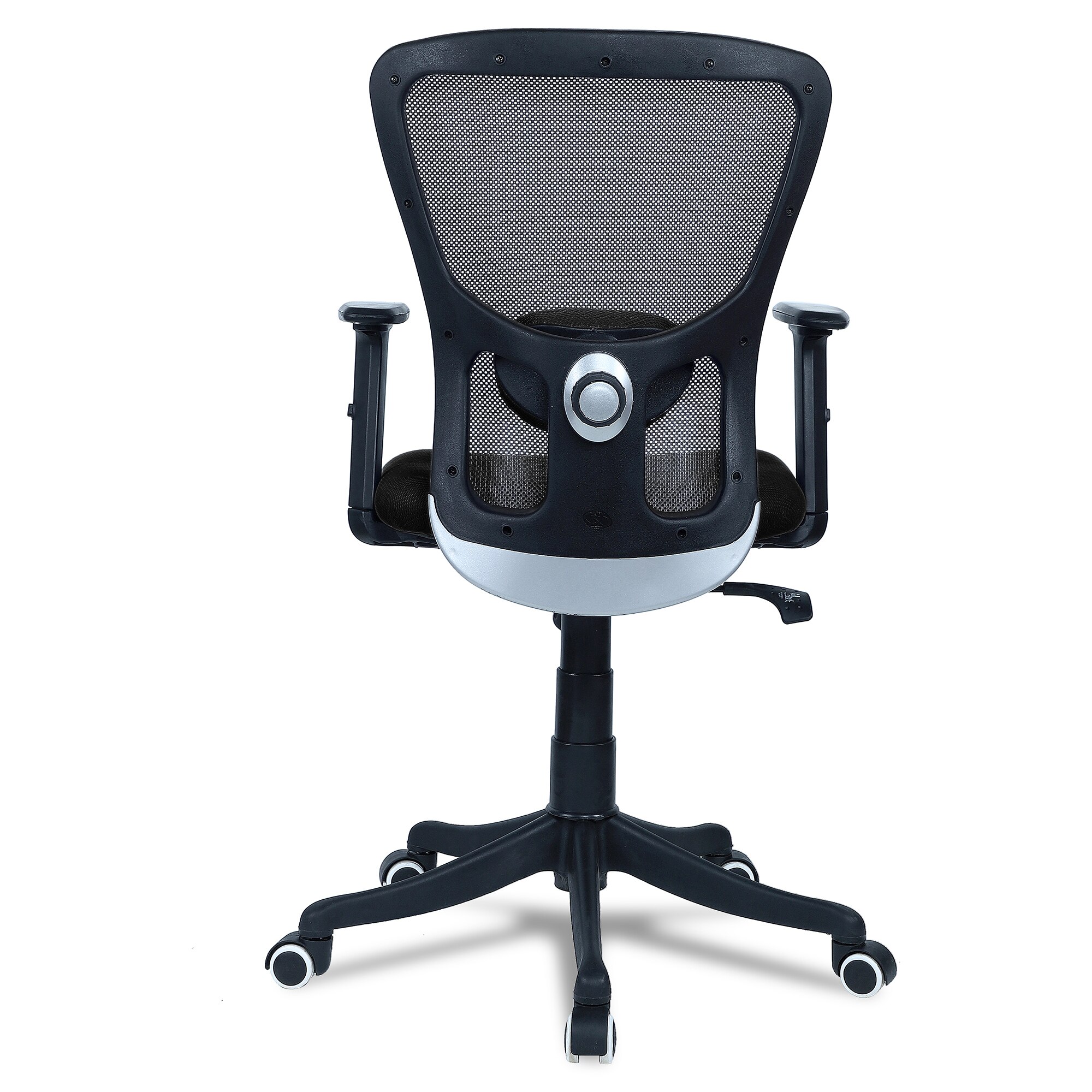 Peacifice Mid Back Ergonomic Chair in Black Colour