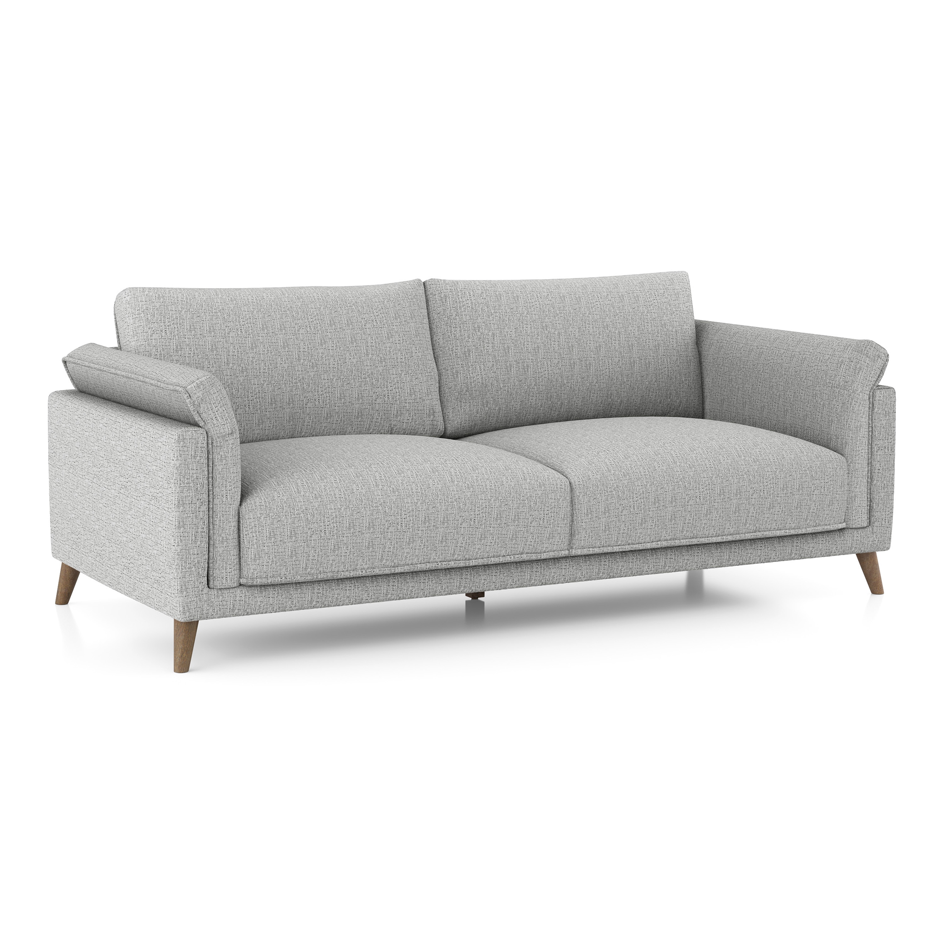 Diana 3 Seater Fabric Sofa In Grey Colour