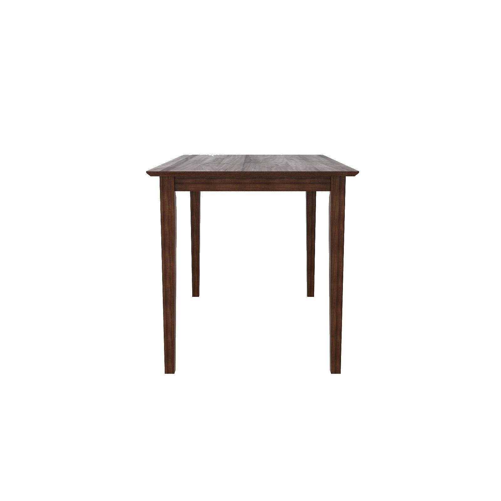 Monterey 4 Seater Dining Set with 4 Chairs (Rubberwood, Dark Cappuccino Finish)