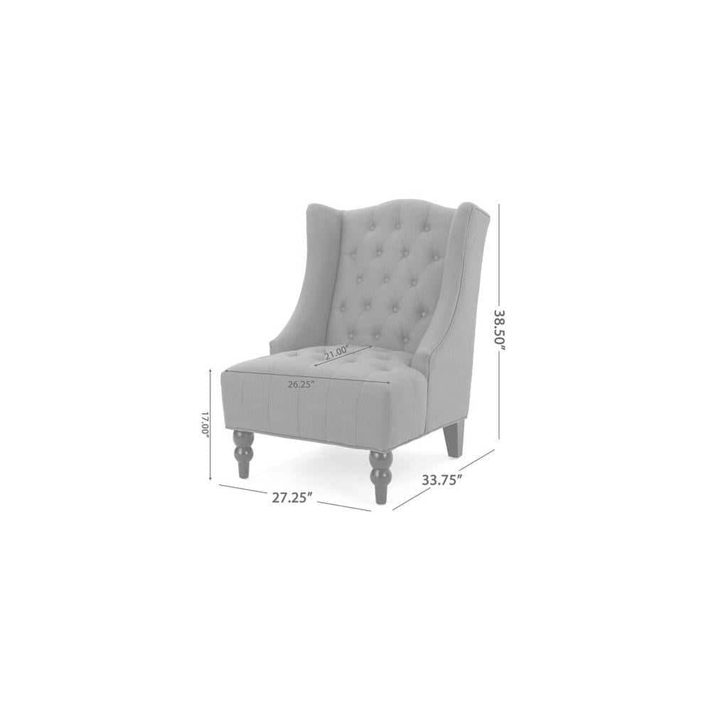 Denny Accent Chair in Beige Colour