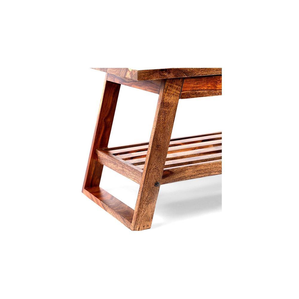 Alison Sheesham Wood Coffee Table In Teak Finish