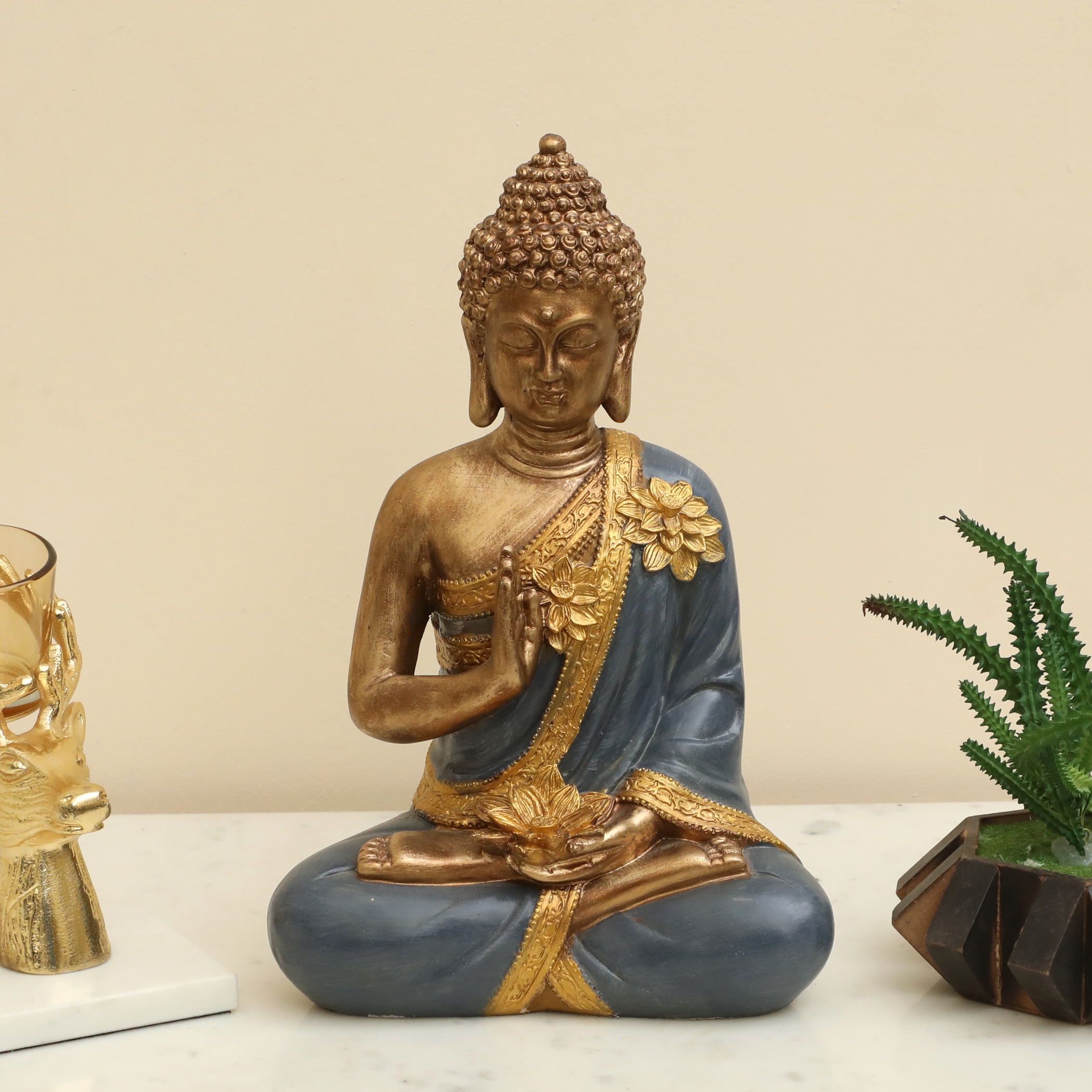 Revata Polyresin  Figurine in Blue Colour - Vedas