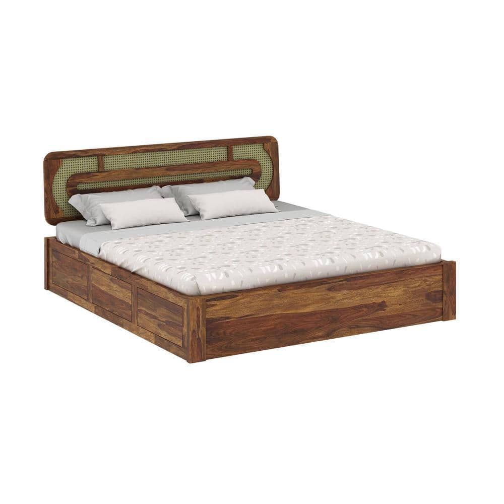 Seaside Escape Solid Wood King Size Box Storage Bed