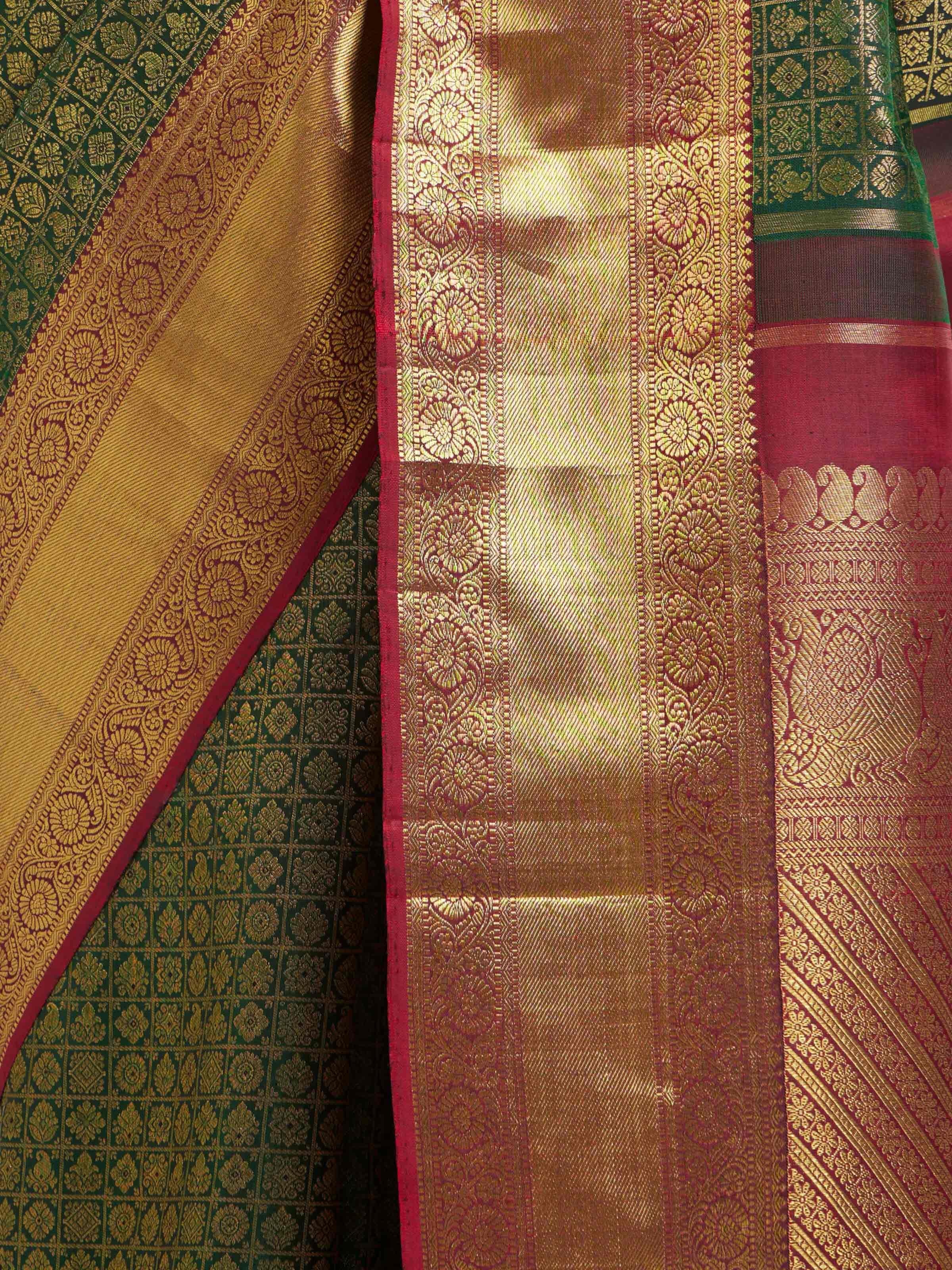 Green Kancheepuram Silk Zari Saree
