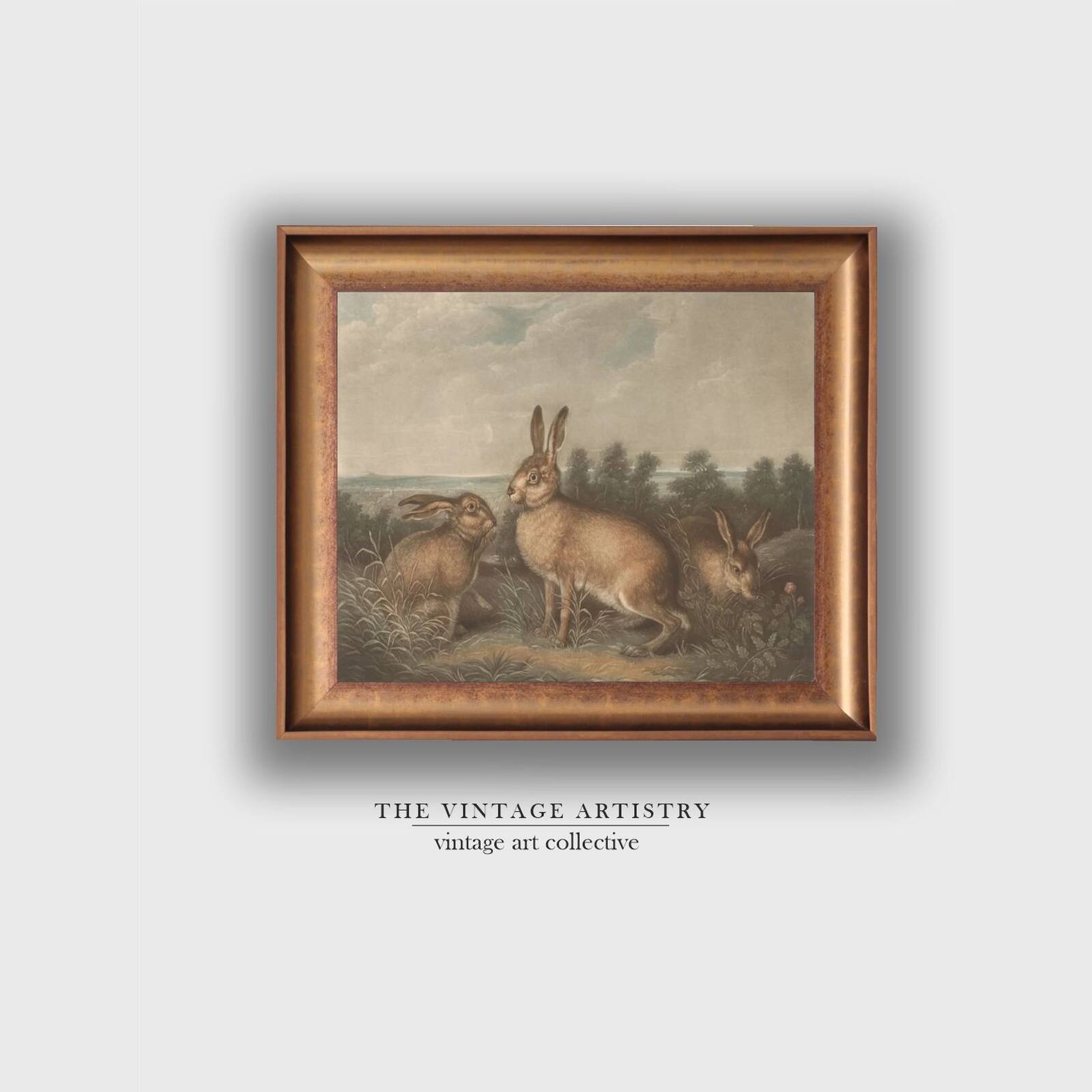 Artistry Beigerabbit Canvas Wall Prints Canvas Wall Prints Set of 1 Multicolor Matte