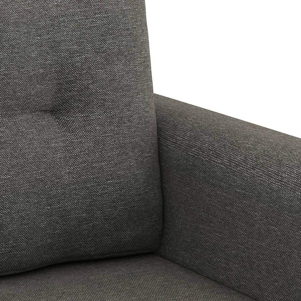 Winston 1 Seater Fabric Sofa (Slate Grey)