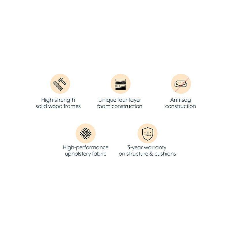 Winchester Sofa Set (Colour : Pebble Grey , Seater : 3+2+1+1)