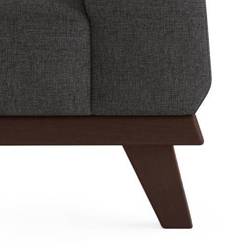 Granada Essential 1 Seater Fabric Sofa in Steel Colour