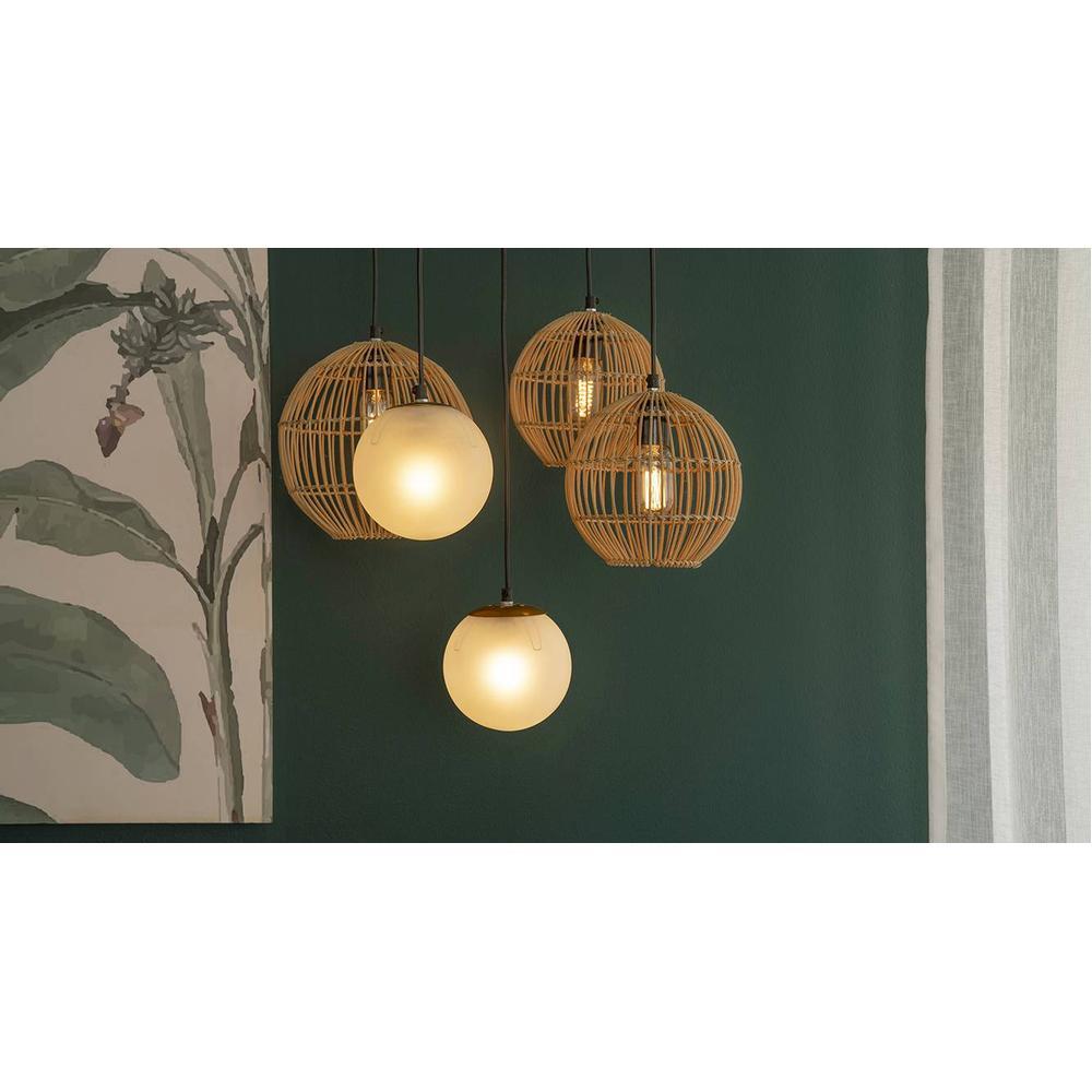 Ruby Gold Iron Hanging Light