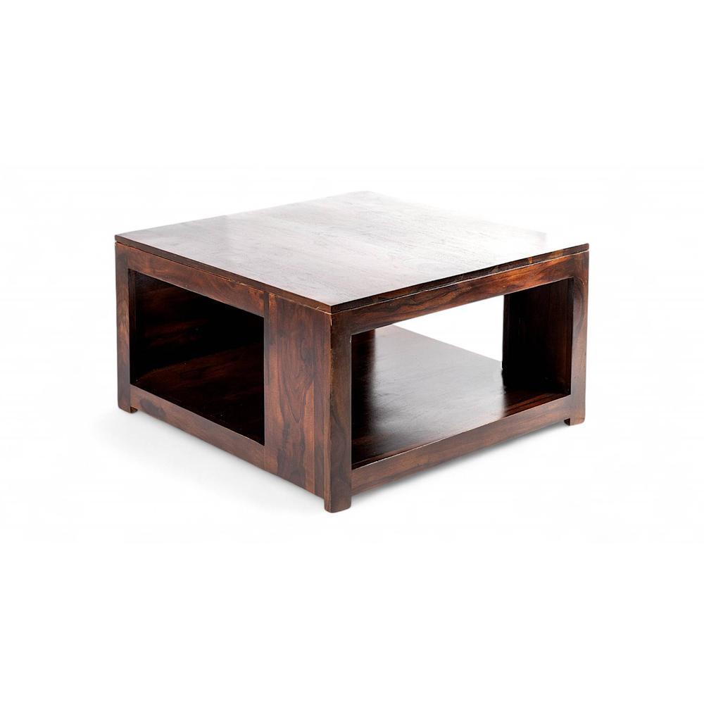 Milan Sheesham Wood Coffee Table In Walnut Finish