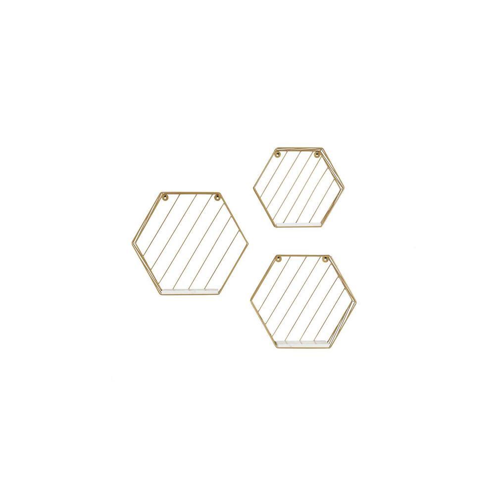 Claymint metal wall shelf