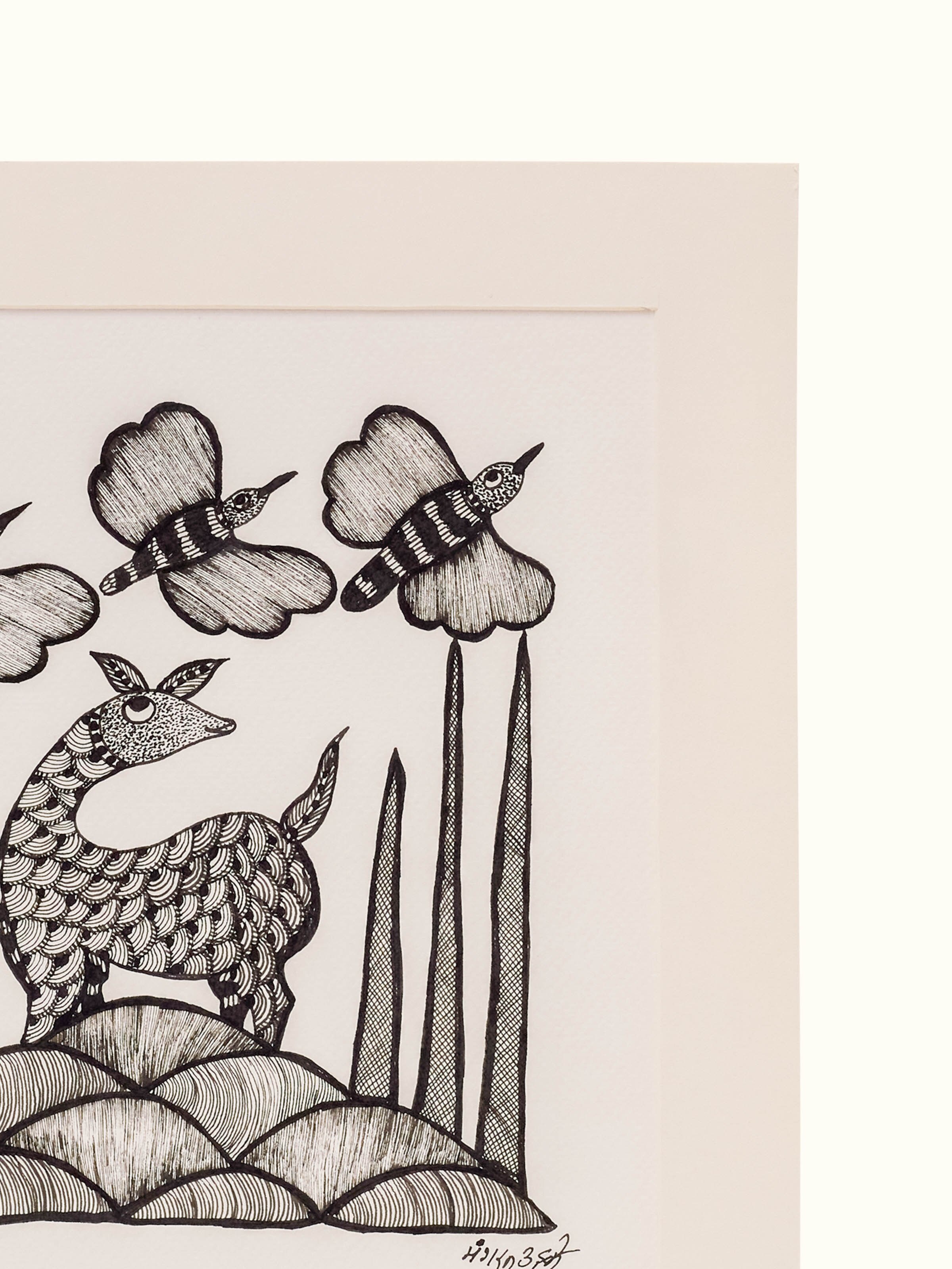 Forest Companions Gond Art