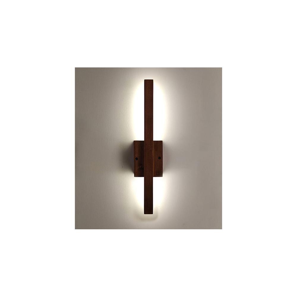 Lineo Brown Solid Wood Wall Lights
