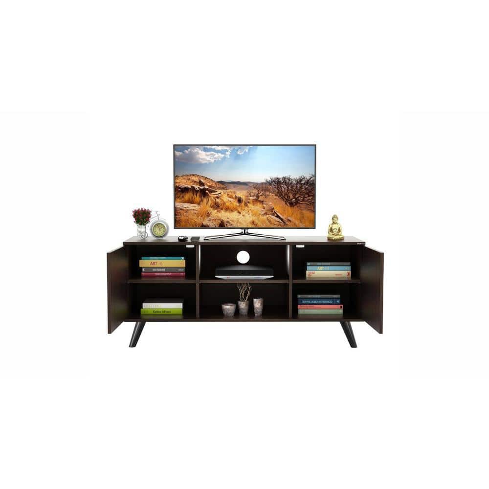 Harmond Engineered Wood TV Unit in Wenge Finish - RRV-000310