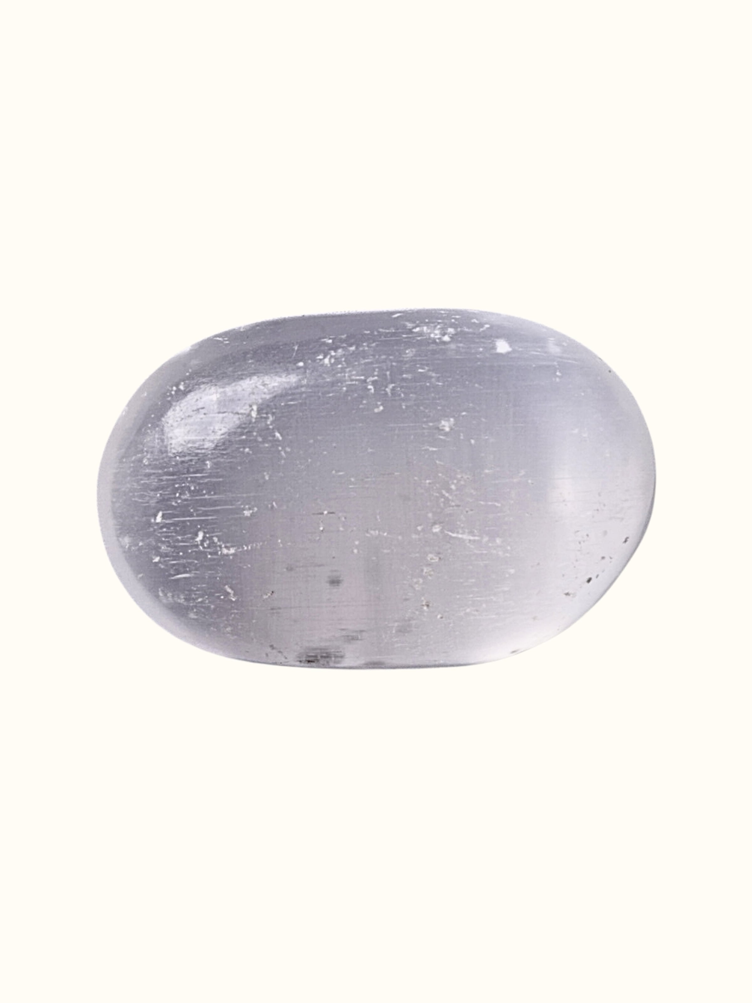 Gemstone Selenite Palm Healing Stone