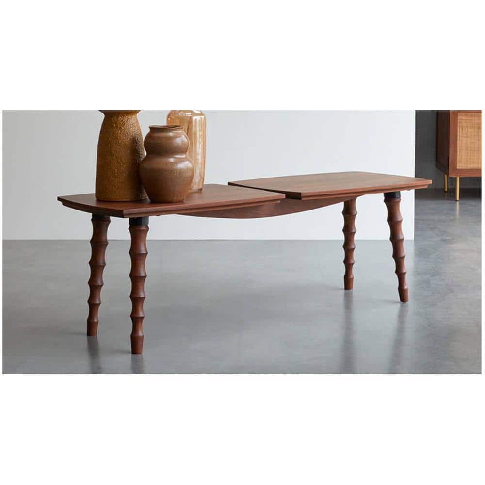 Kafano  Mango Wood Bench In Honey Oak Finish
